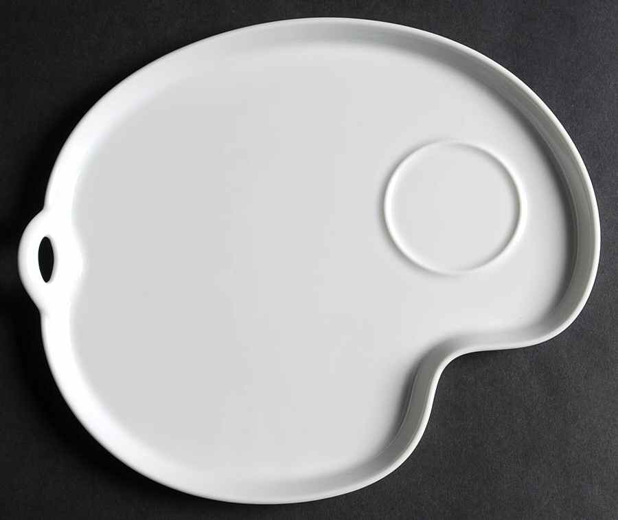 Savoy White Snack Plate by Noritake-1