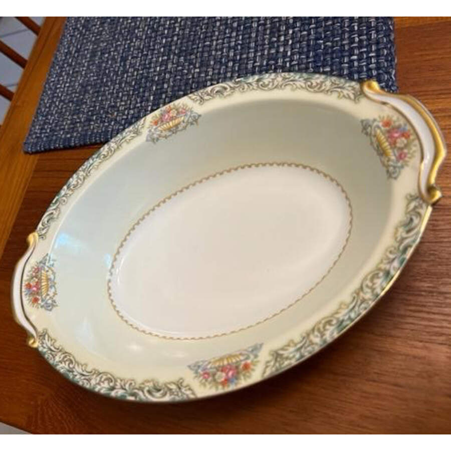 Savoia 10" Oval Vegetable Bowl by Noritake-1