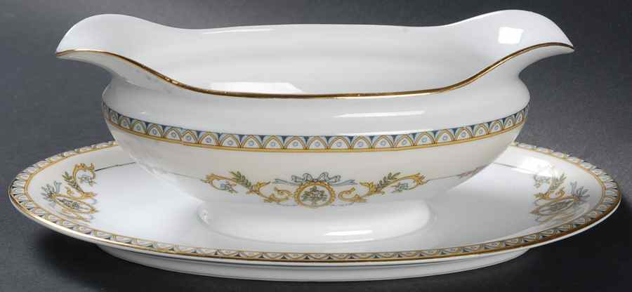 Savona Gravy Boat with Attached Underplate by Noritake-1