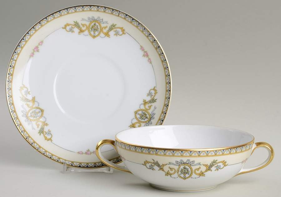 Savona Flat Cream Soup Bowl & Saucer Set by Noritake-1