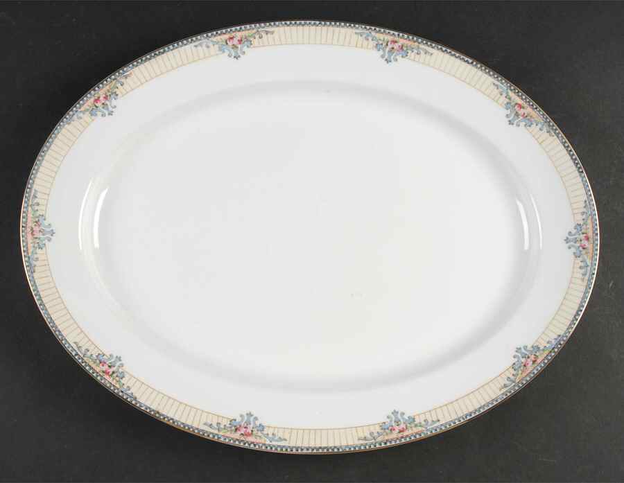 Savoy 16" Oval Serving Platter by Noritake-1