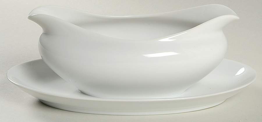 Savoy Gravy Boat with Attached Underplate by Noritake-1