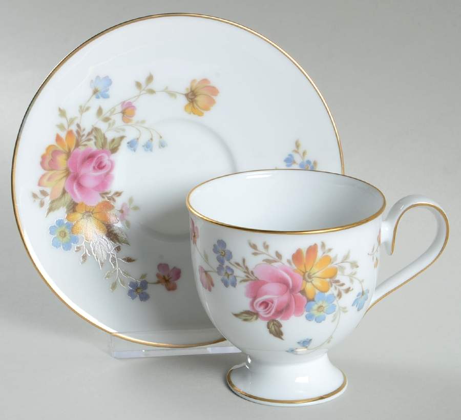 Scala Footed Cup & Saucer Set by Noritake-1