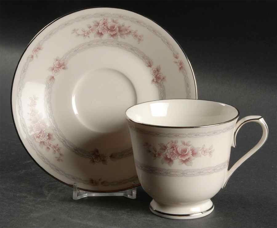 Scarborough Footed Cup & Saucer Set by Noritake-1