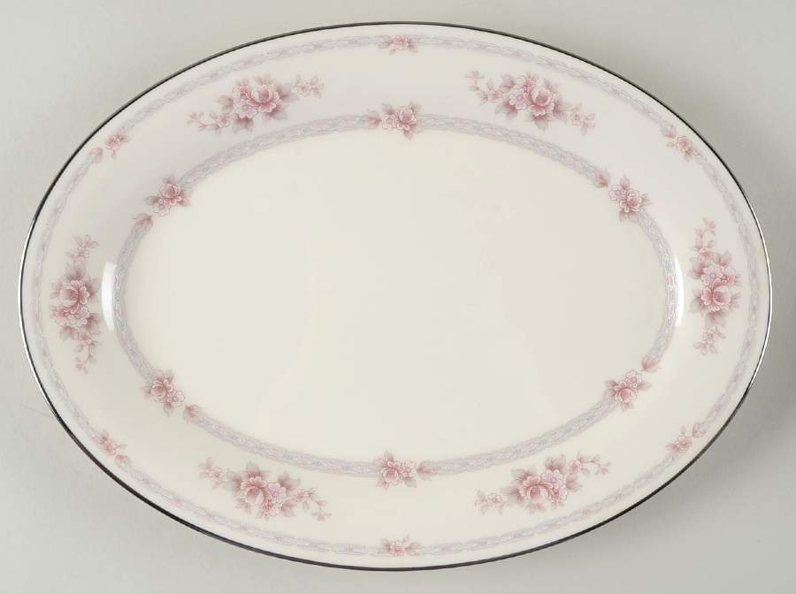 Scarborough 12" Oval Serving Platter by Noritake-1
