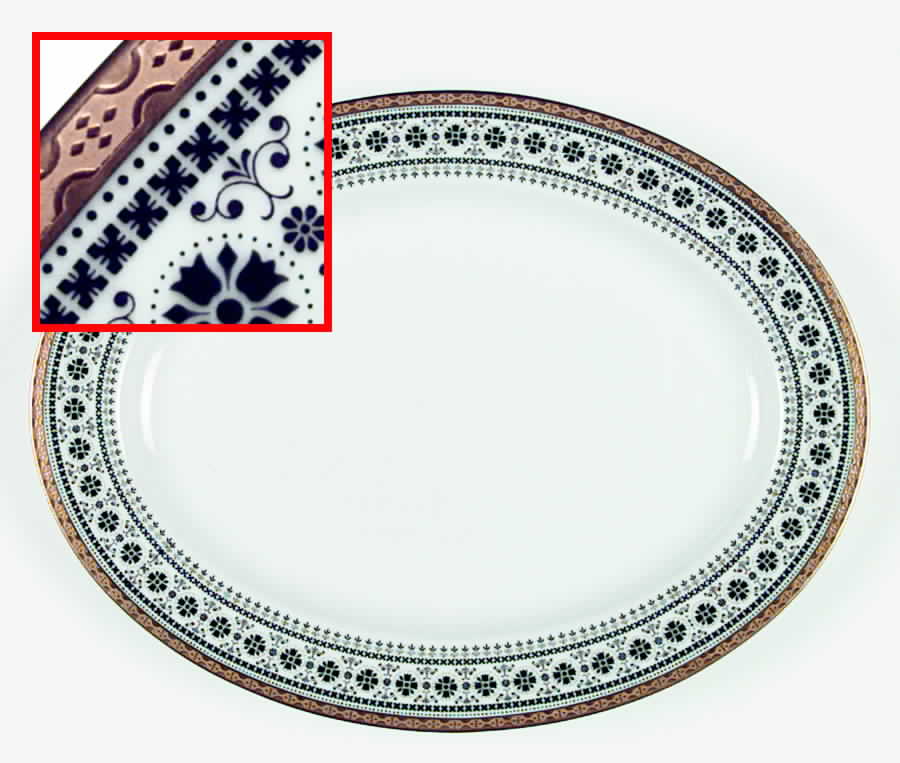 Scheherazade 11" Oval Serving Platter by Noritake-1