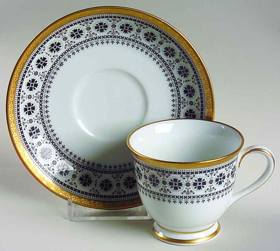 Scheherazade Footed Demitasse Cup & Saucer Set by Noritake-1
