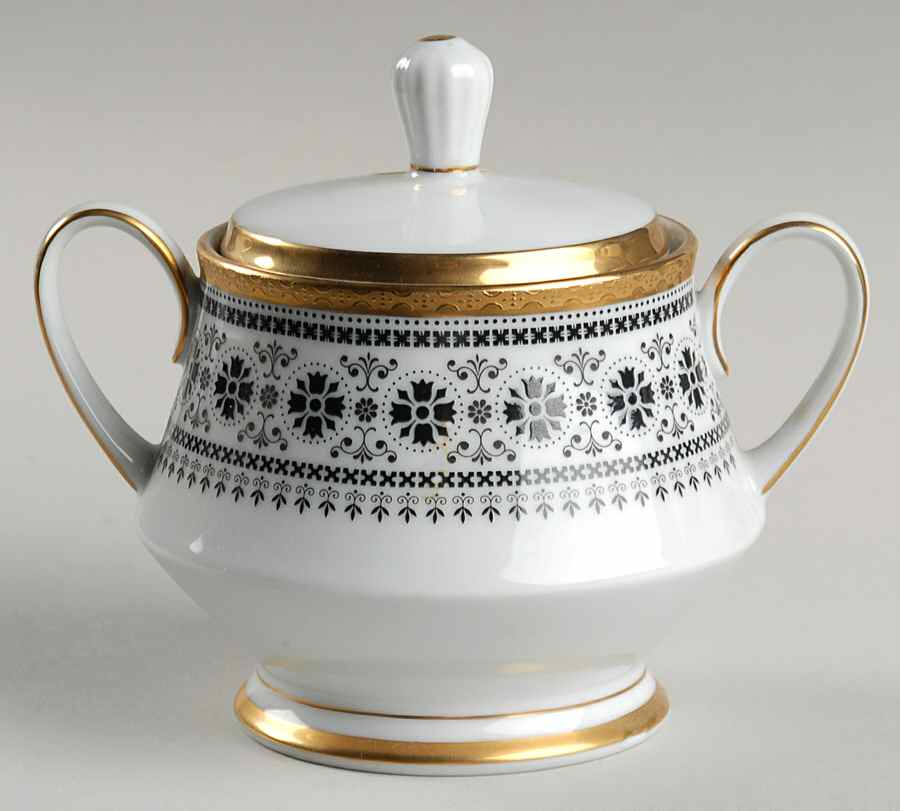 Scheherazade Sugar Bowl & Lid by Noritake-1