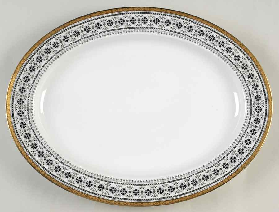Scheherazade 16" Oval Serving Platter by Noritake-1
