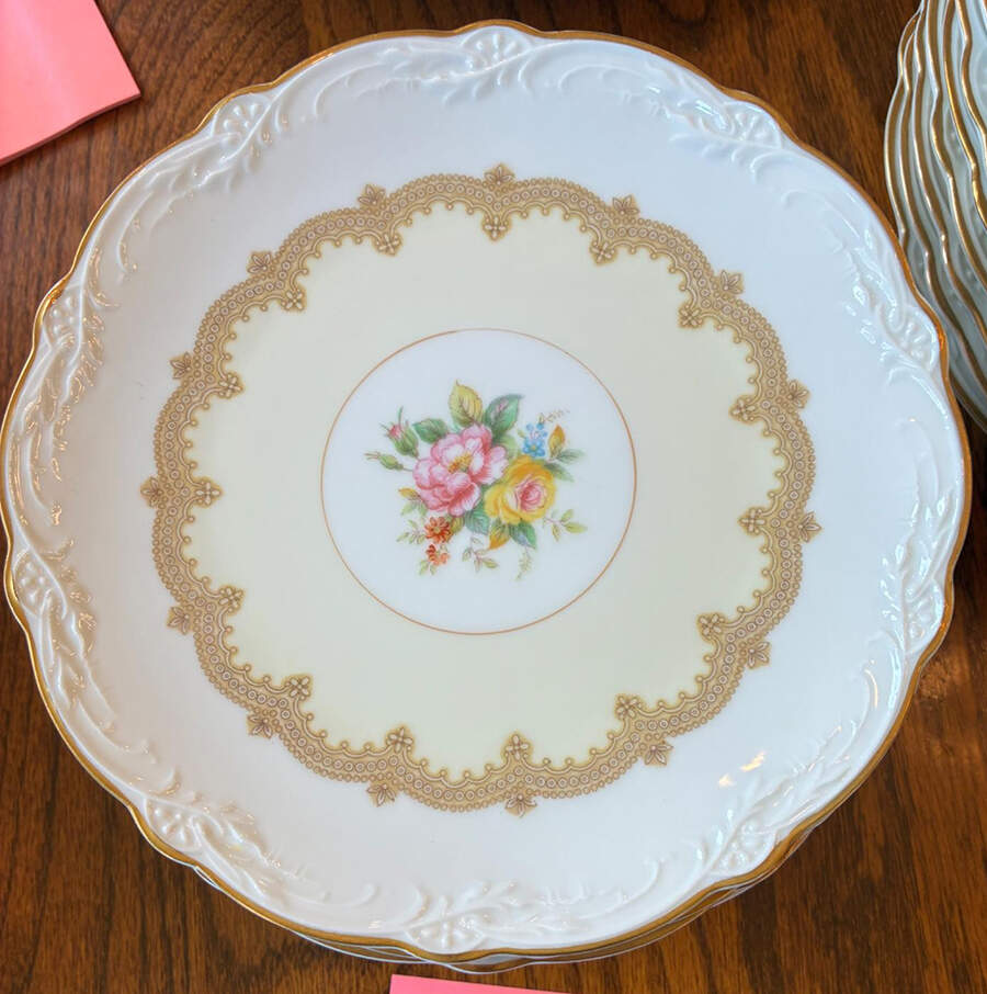 Schenley Dessert Plate/Cream Soup Saucer for Footed Bowl by Noritake-1