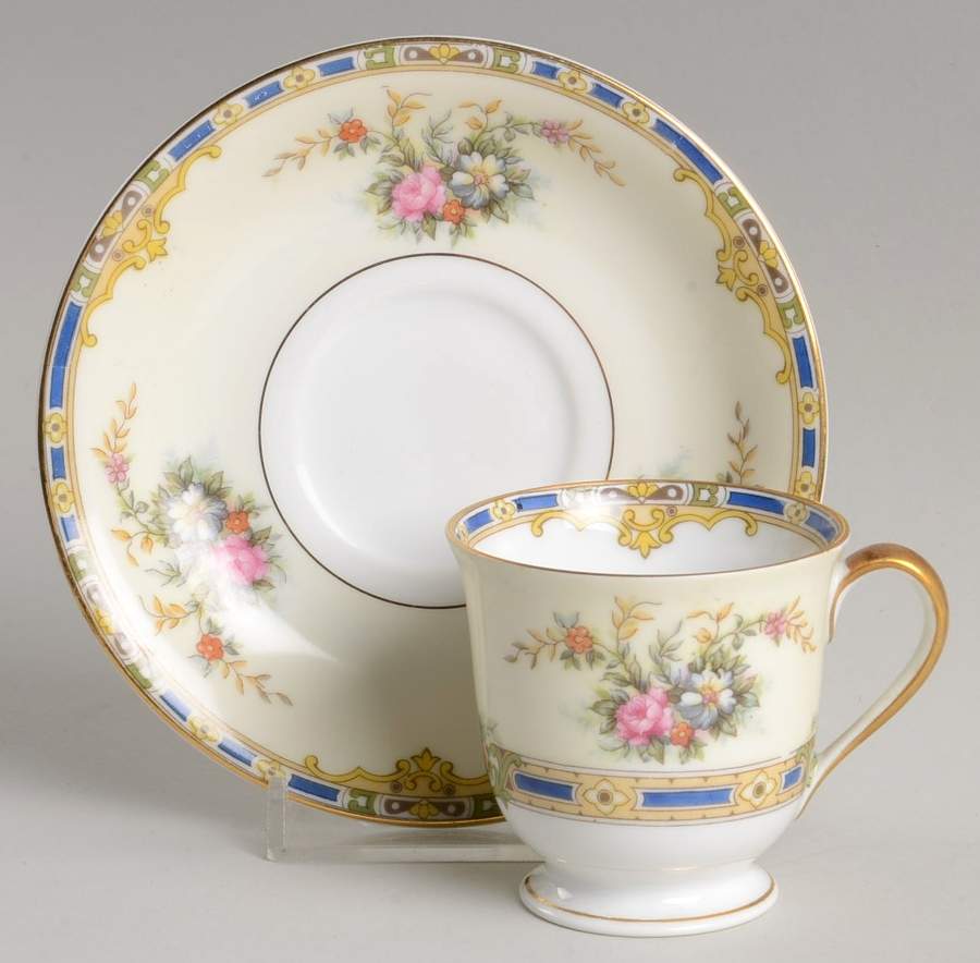 Sedalia Footed Demitasse Cup & Saucer Set by Noritake-1