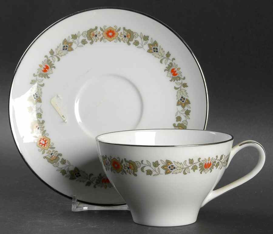 Sedgwick Flat Cup & Saucer Set by Noritake-1