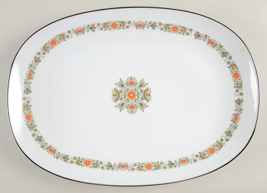 Sedgwick 15" Oval Serving Platter by Noritake-1