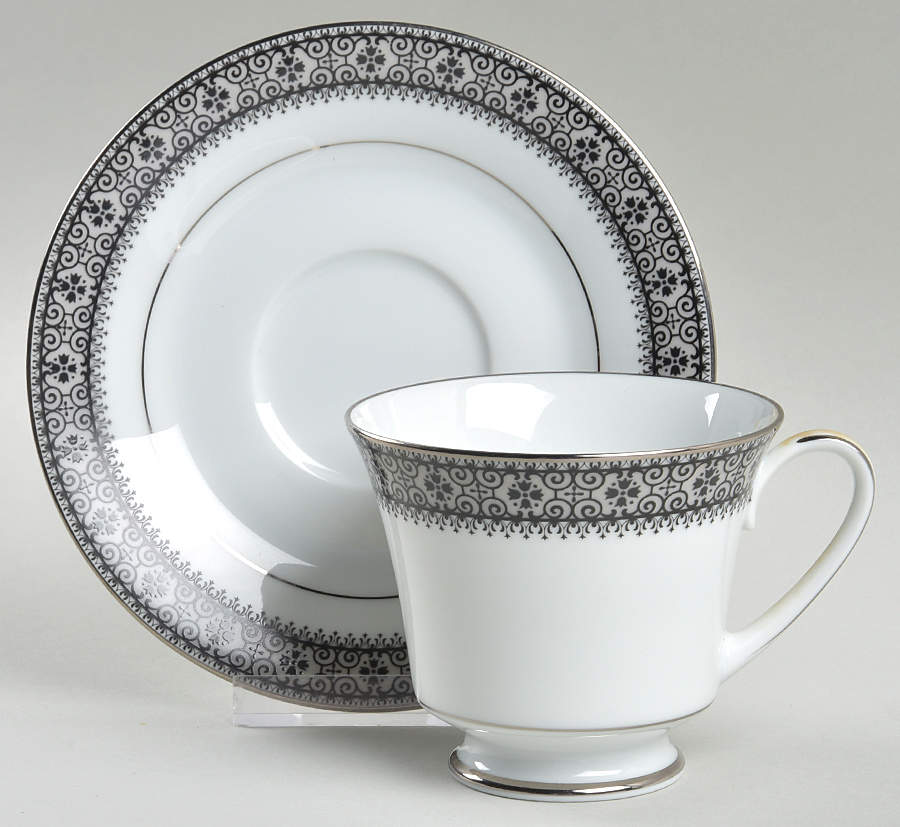 Segovia Footed Cup & Saucer Set by Noritake-1