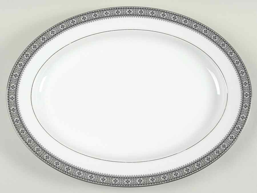 Segovia 16" Oval Serving Platter by Noritake-1