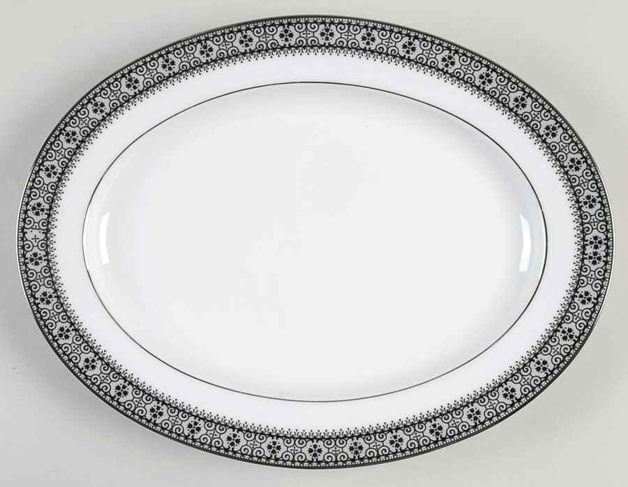 Segovia 11" Oval Serving Platter by Noritake-1