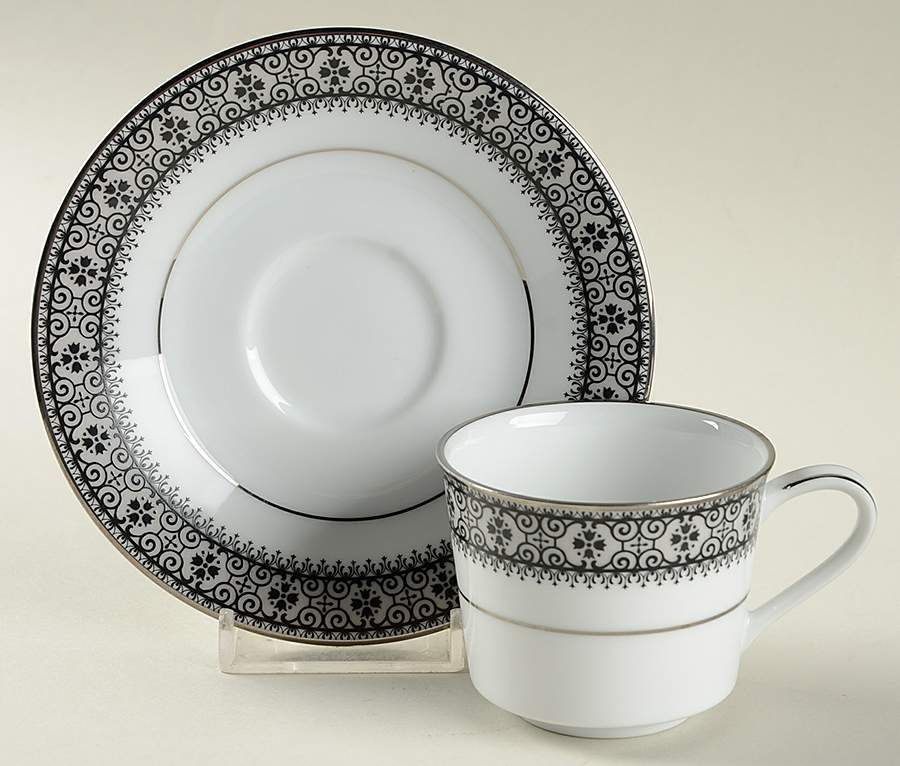 Segovia Flat Demitasse Cup & Saucer Set by Noritake-1