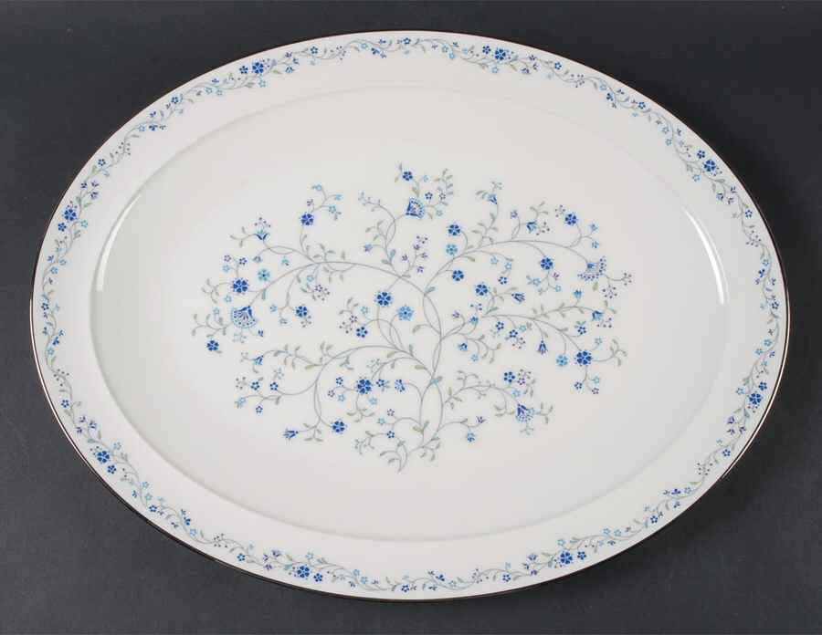 Serene Garden 16" Oval Serving Platter by Noritake-1
