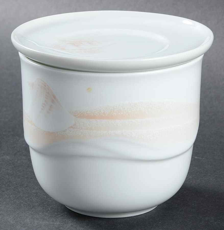 Sea Gems Sugar Bowl & Lid (Sugar Bowl Open & Butter Pat) by Noritake-1