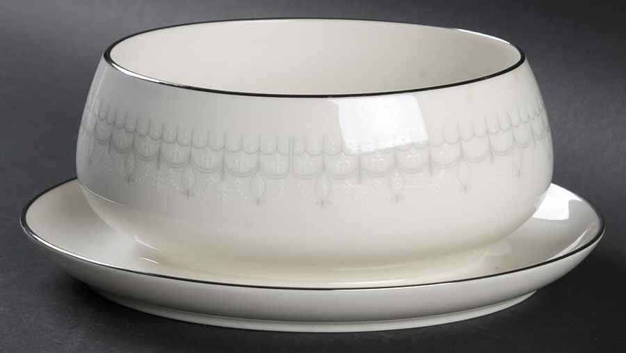 Selene Gravy Boat with Attached Underplate by Noritake-1