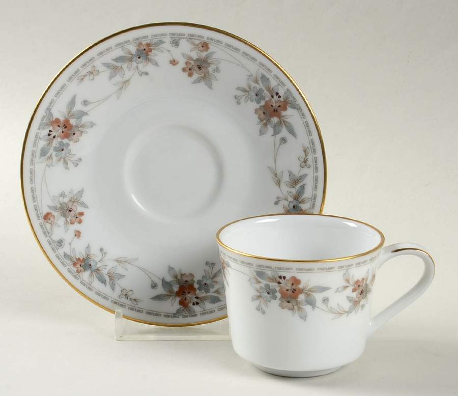 Secret Love Flat Demitasse Cup & Saucer Set by Noritake-1