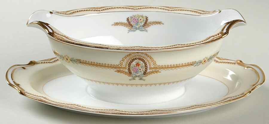 Serena Gravy Boat with Attached Underplate by Noritake-1