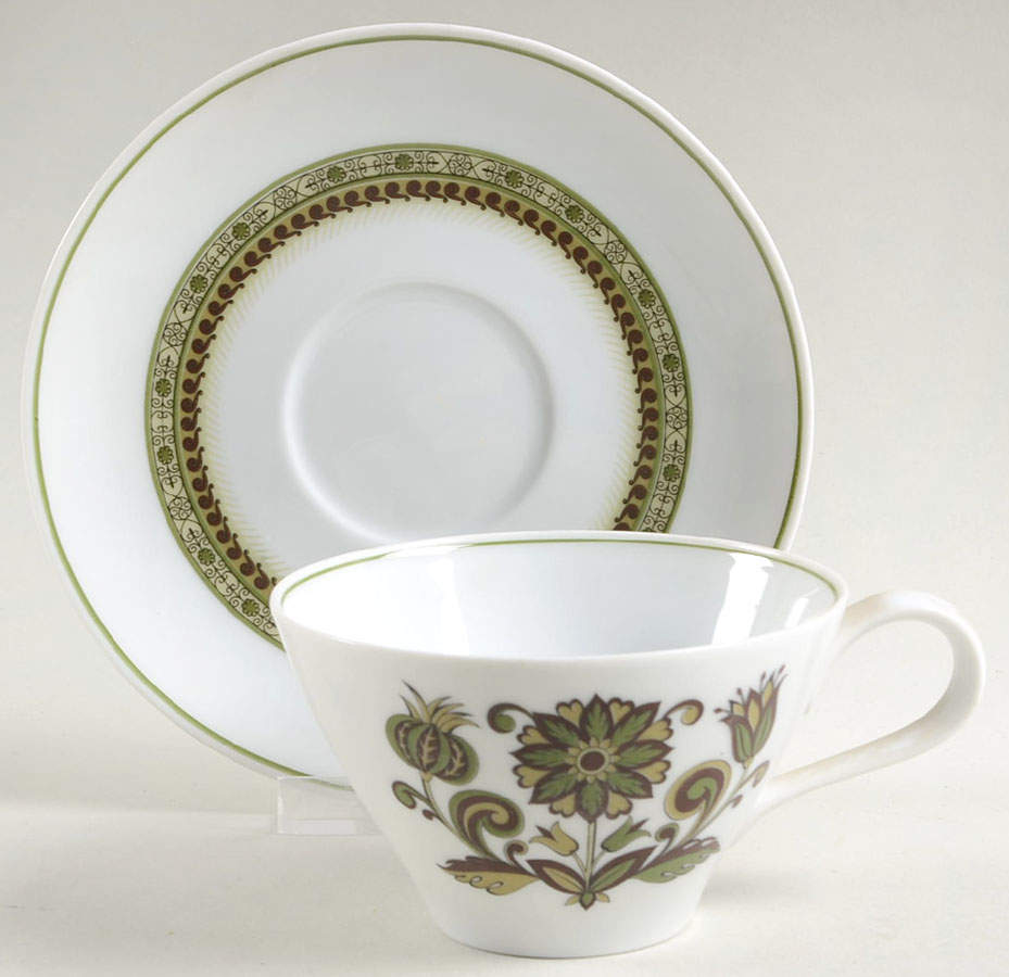 September Song Flat Cup & Saucer Set by Noritake-1