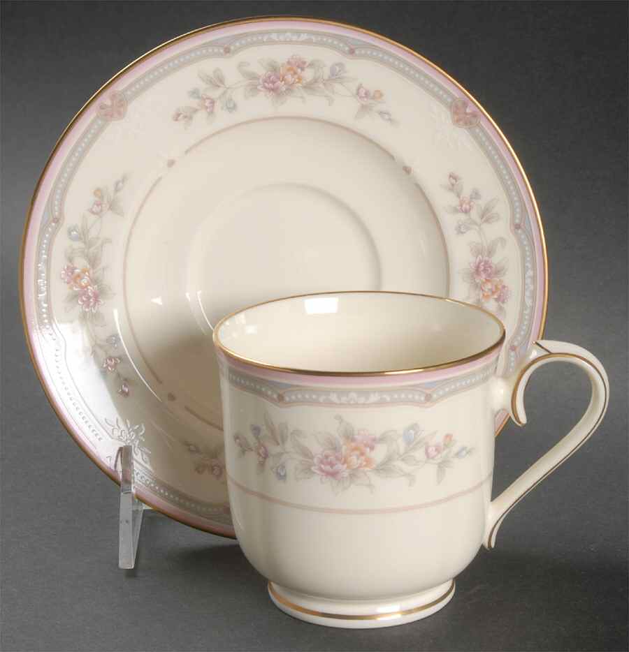 Sestina Footed Cup & Saucer Set by Noritake-1