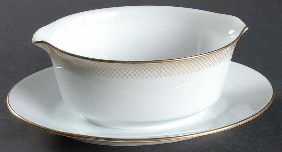 Seville Gravy Boat with Attached Underplate by Noritake-1