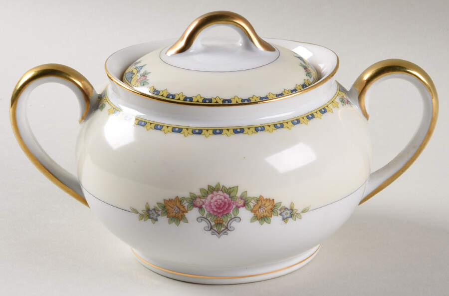 Severy Sugar Bowl & Lid by Noritake-1