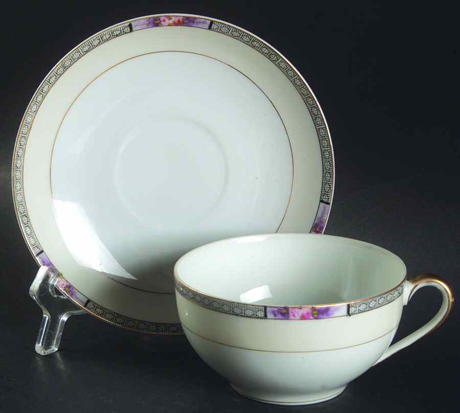 Seville Flat Cup & Saucer Set by Noritake-1