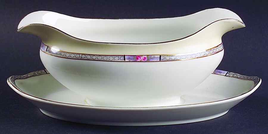Seville Gravy Boat with Attached Underplate by Noritake-1