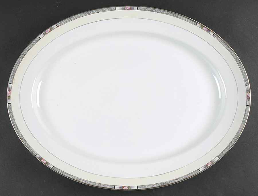 Seville 18" Oval Serving Platter by Noritake-1