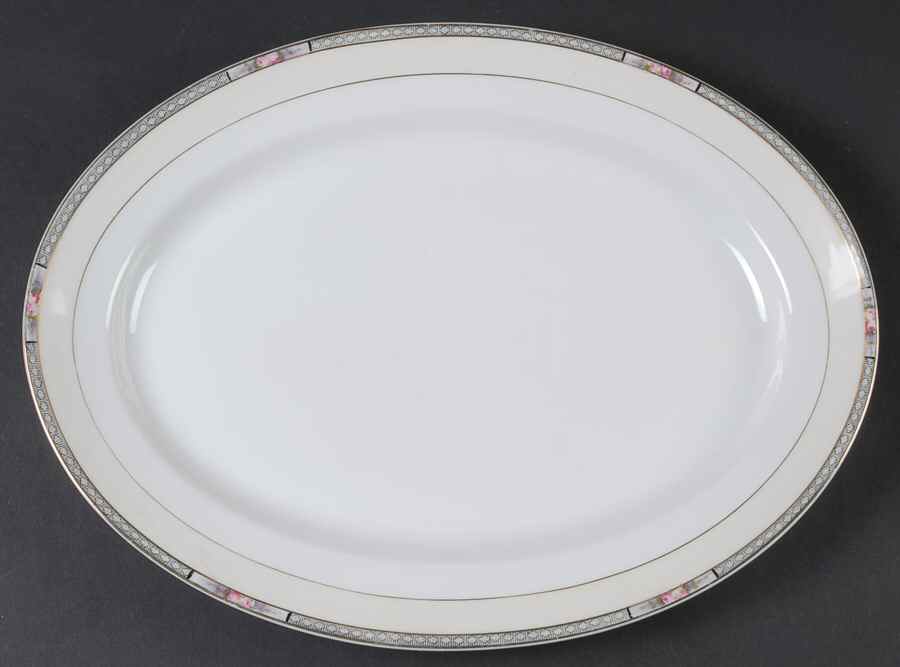 Seville 14" Oval Serving Platter by Noritake-1