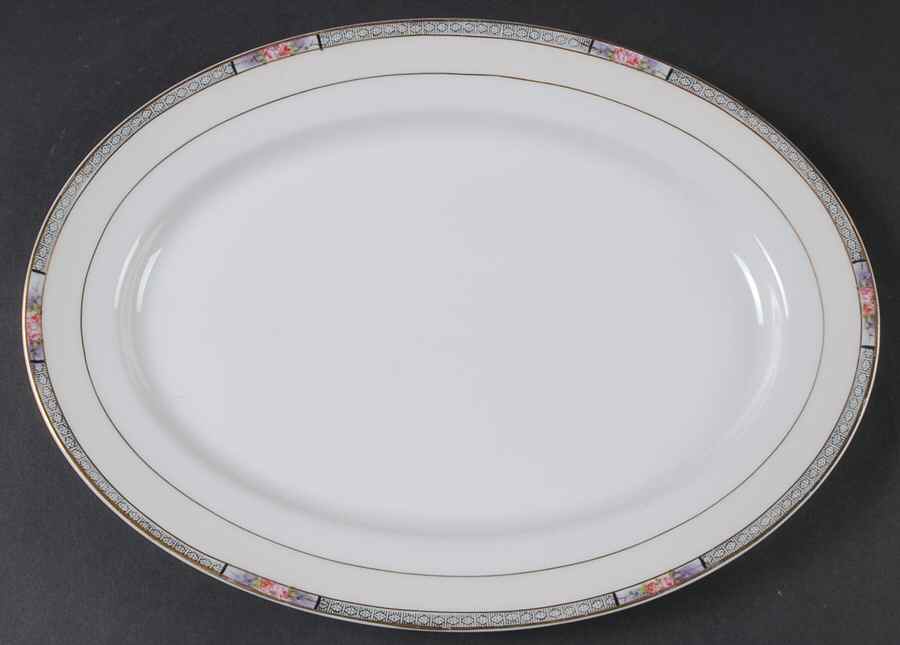 Seville 11" Oval Serving Platter by Noritake-1