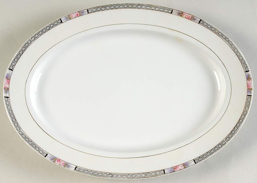 Seville 10" Oval Serving Platter by Noritake-1