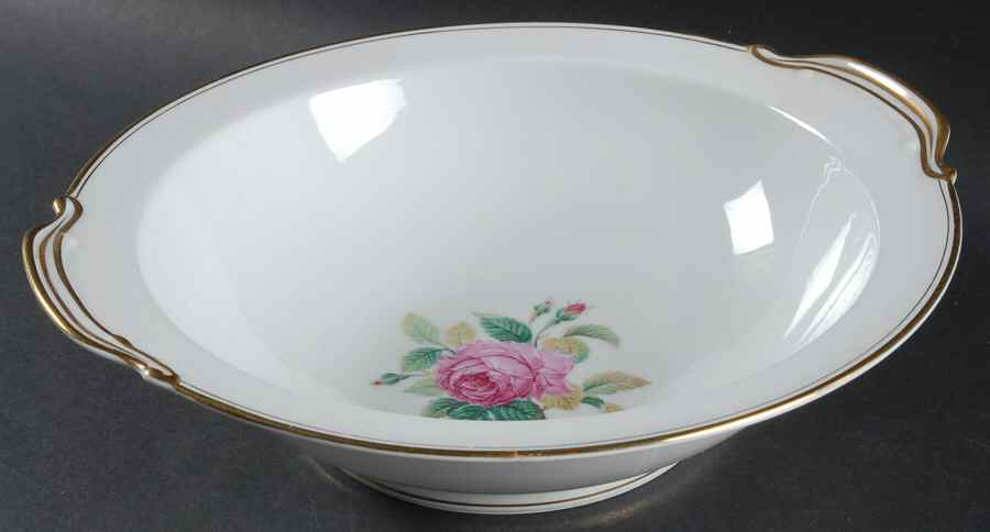Sharon (Gold Trim) 10" Round Vegetable Bowl by Noritake-1