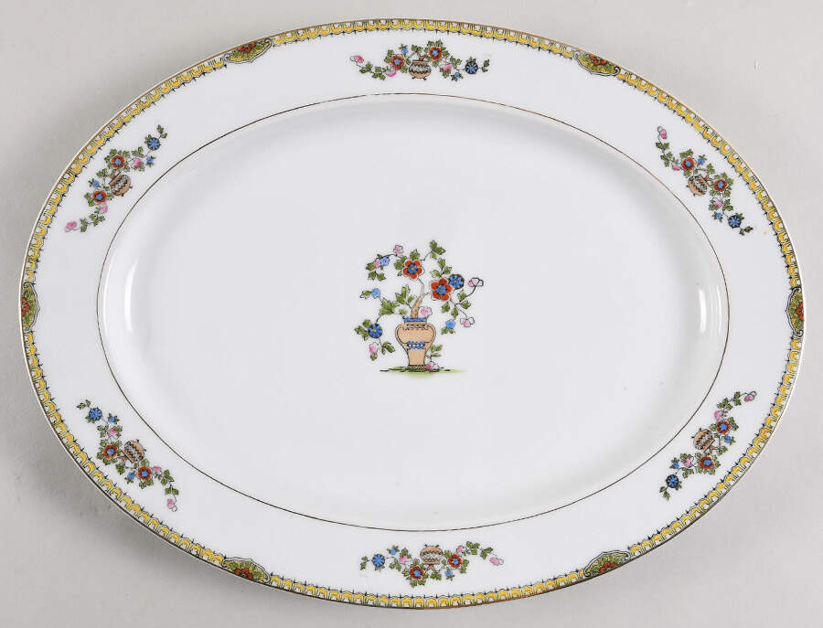 Shantung 13" Oval Serving Platter by Noritake-1