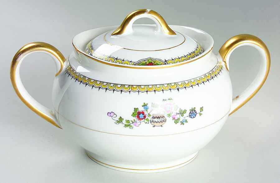 Shantung Sugar Bowl & Lid by Noritake-1