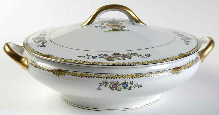 Shantung Round Covered Vegetable by Noritake-1