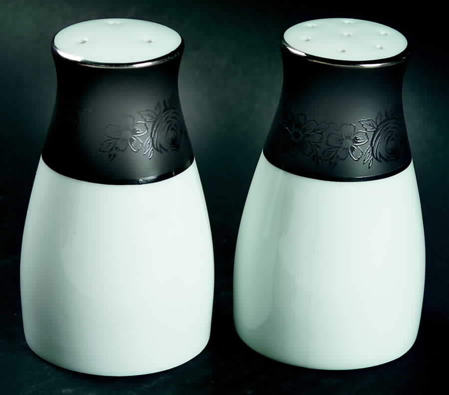 Sharon (Platinum Trim) Salt & Pepper Set by Noritake-1