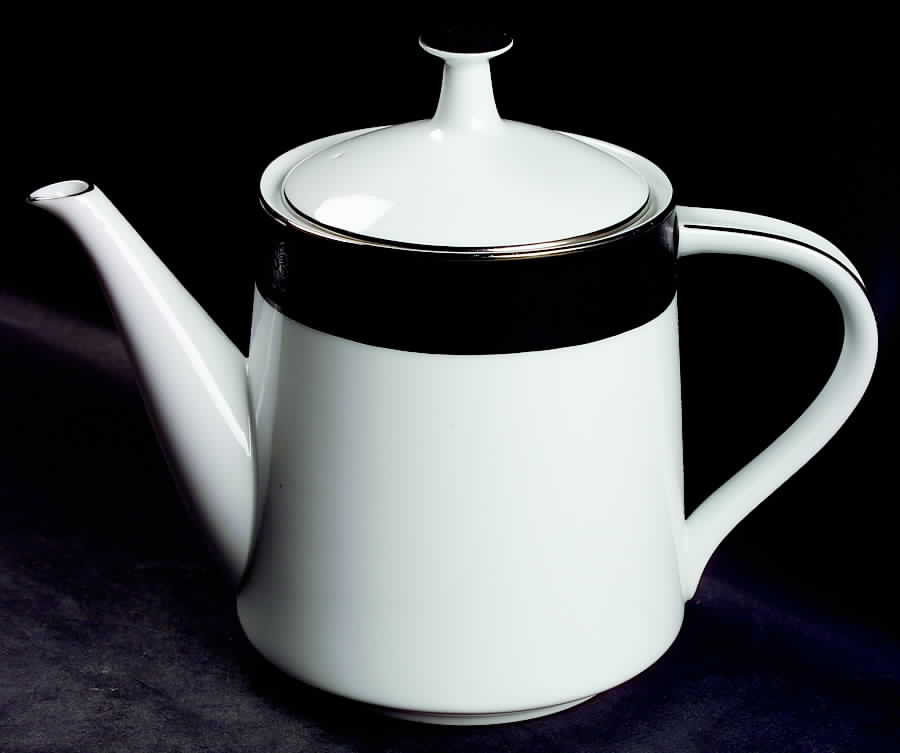 Sharon (Platinum Trim) Teapot & Lid by Noritake-1