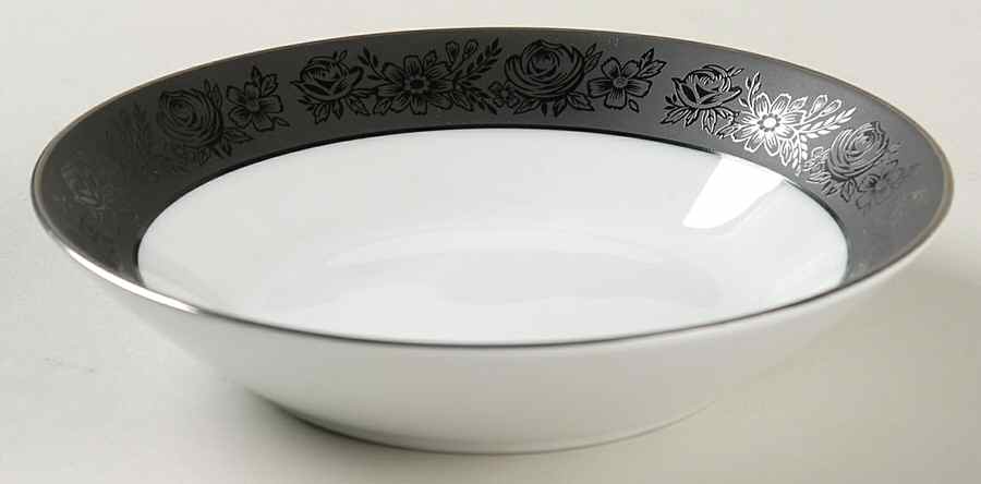 Sharon (Platinum Trim) Fruit/Dessert (Sauce) Bowl by Noritake-1