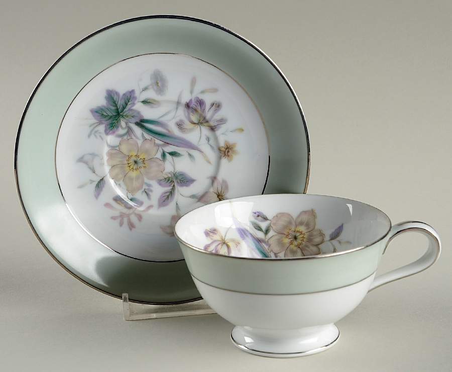 Shasta Footed Cup & Saucer Set by Noritake-1