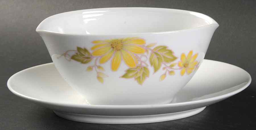 Shasta Gravy Boat with Attached Underplate by Noritake-1