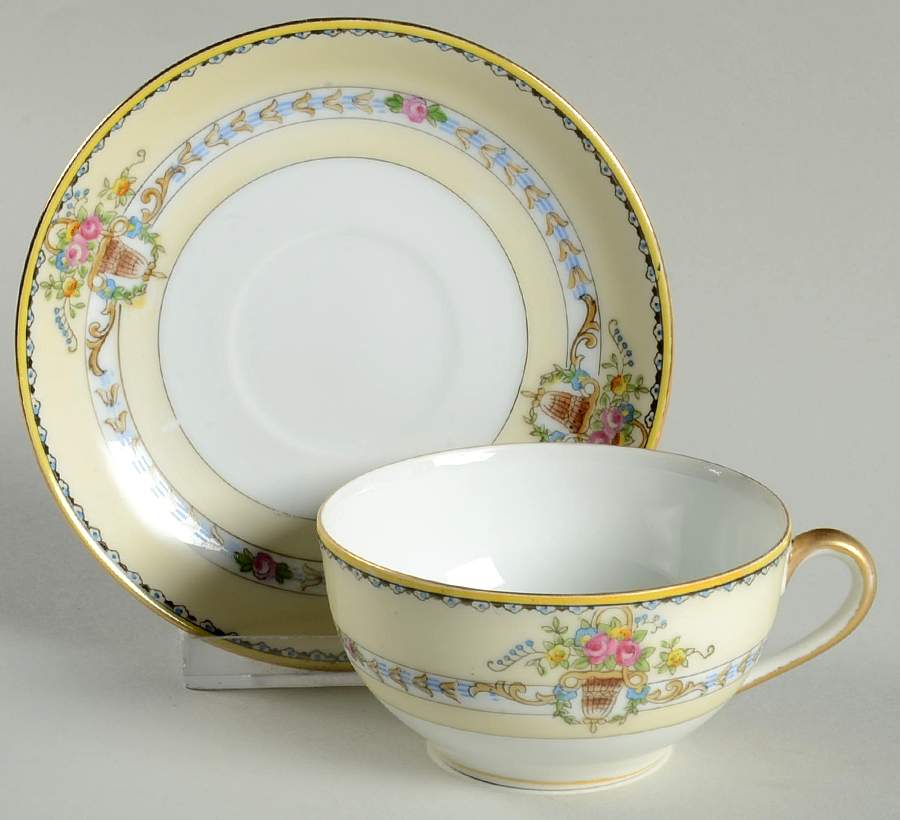 Shasta Flat Cup & Saucer Set by Noritake-1