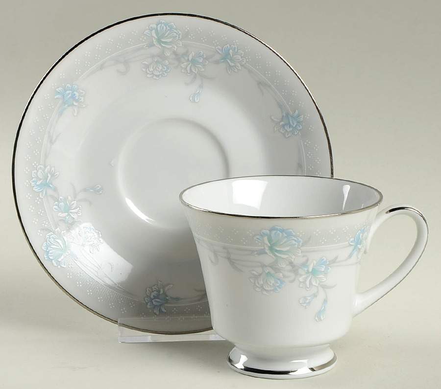 Sharon's Dream Footed Cup & Saucer Set by Noritake-1