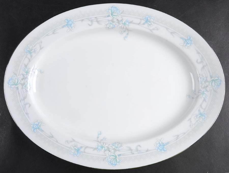 Sharon's Dream 13" Oval Serving Platter by Noritake-1