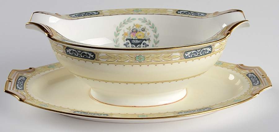 Shelton Gravy Boat with Attached Underplate by Noritake-1