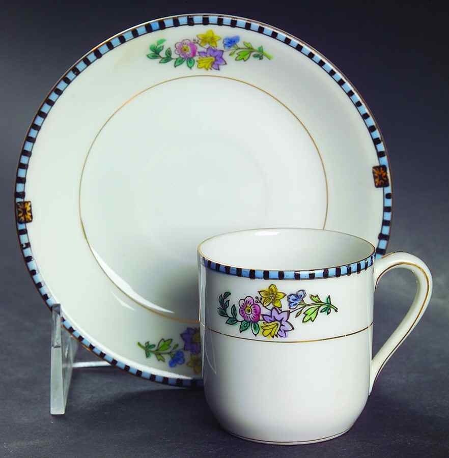 Sheridan Flat Demitasse Cup & Saucer Set by Noritake-1